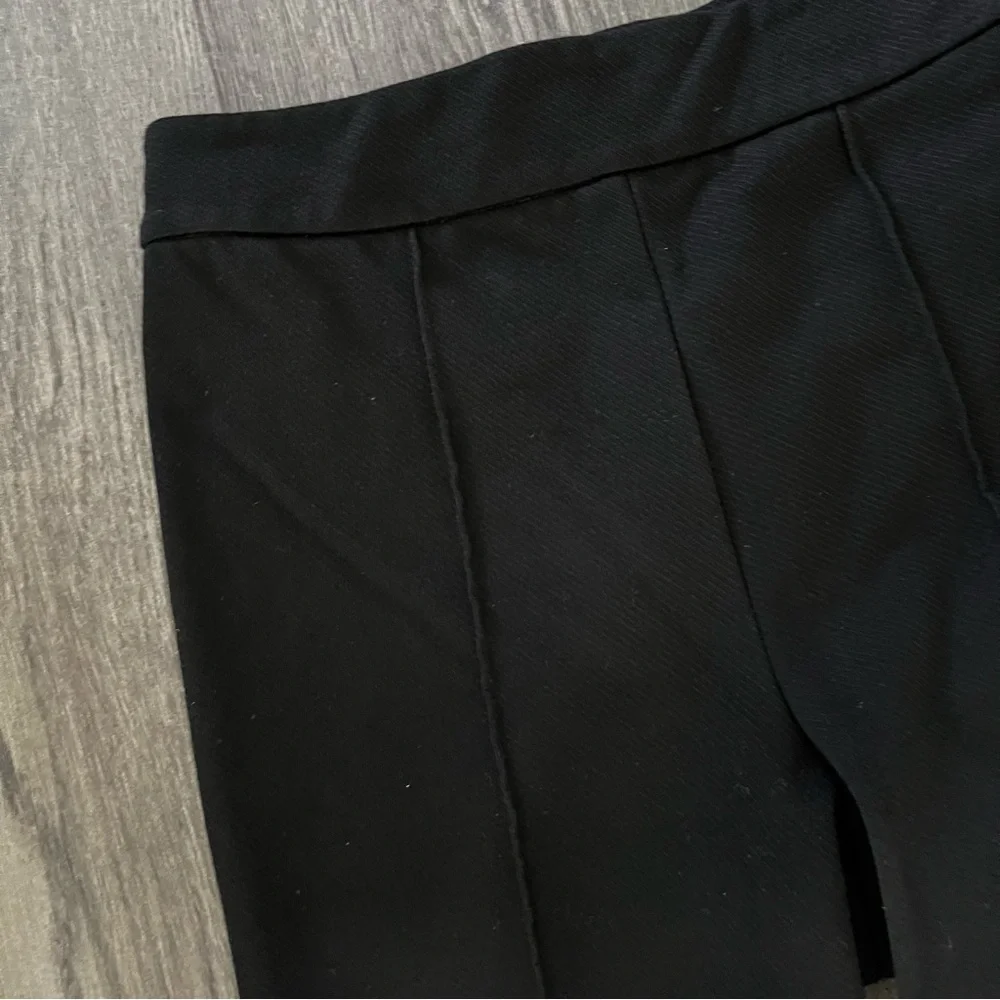 SANCTUARY High Rise Black Vertical Seam Side Zip Crop Trouser Dress Pants Size S